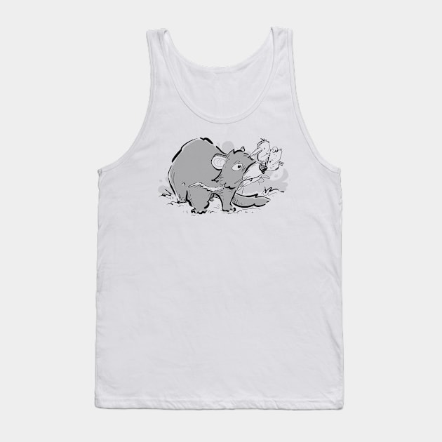A tasmanian devil asking for directions Tank Top by Jason's Doodles